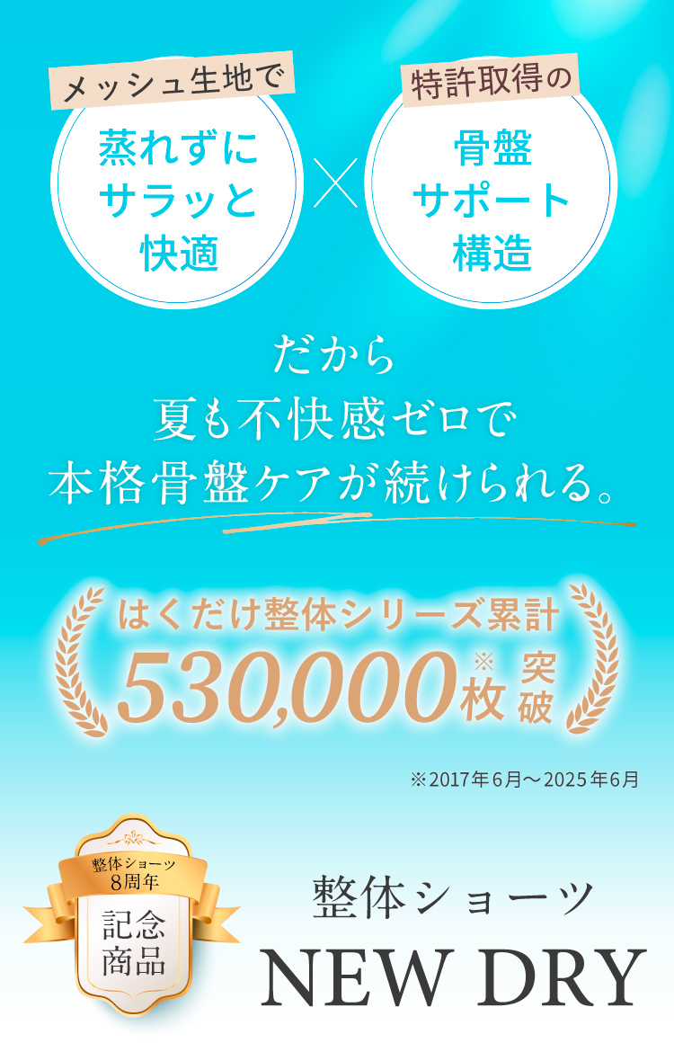 はくだけ整体シリーズ累計53万枚突破